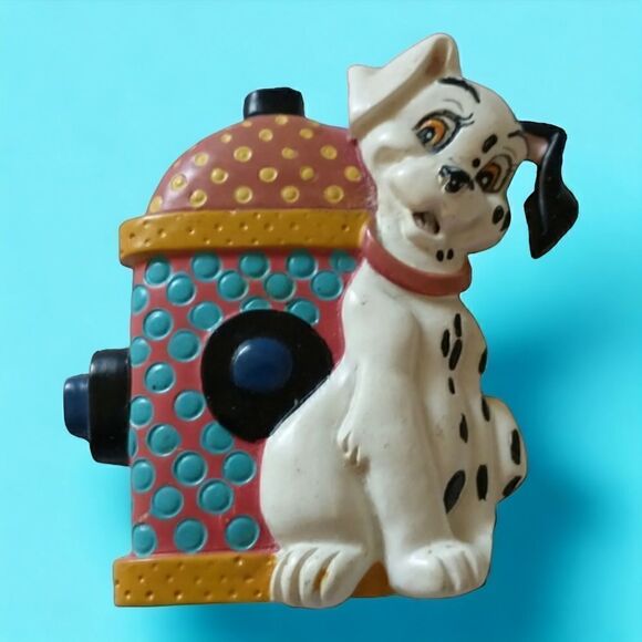 Disney 101 Dalmatians Magnet Puppy Dog Refrigerator Fire Hydrant Animation. Cond - Picture 10 of 10